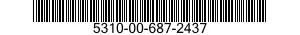 5310-00-687-2437 NUT,PLAIN,ROUND 5310006872437 006872437
