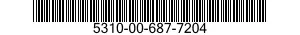 5310-00-687-7204 WASHER,FLAT 5310006877204 006877204