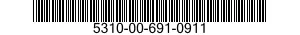 5310-00-691-0911 NUT,PLAIN,KNURLED 5310006910911 006910911