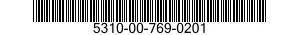 5310-00-769-0201 WASHER,RECESSED 5310007690201 007690201