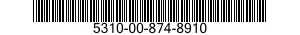 5310-00-874-8910 NUT,PLAIN,SINGLE BALL SEAT,HEXAGON 5310008748910 008748910