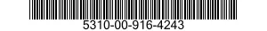 5310-00-916-4243 NUT,SELF-LOCKING,EXTENDED WASHER,DOUBLE HEXAGON 5310009164243 009164243