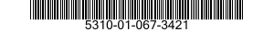 5310-01-067-3421 NUT,SELF-LOCKING,CLINCH 5310010673421 010673421