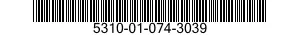 5310-01-074-3039 NUT,SELF-LOCKING,CASTELLATED,HEXAGON 5310010743039 010743039