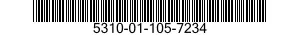 5310-01-105-7234 NUT,SELF-LOCKING,EXTENDED WASHER,HEXAGON 5310011057234 011057234