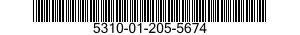 5310-01-205-5674 NUT,SELF-LOCKING,HEXAGON 5310012055674 012055674