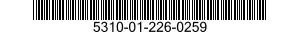 5310-01-226-0259 NUT,PLAIN,ROUND 5310012260259 012260259