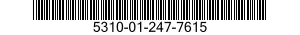 5310-01-247-7615 NUT,SELF-LOCKING,GANG CHANNEL 5310012477615 012477615