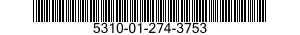 5310-01-274-3753 NUT,SELF-LOCKING,INTERNAL WRENCHING 5310012743753 012743753