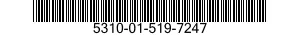 5310-01-519-7247 NUT,SELF-LOCKING,KNURLED 5310015197247 015197247
