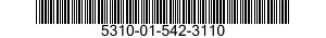 5310-01-542-3110 NUT,SELF-LOCKING,EXTENDED WASHER,HEXAGON 5310015423110 015423110