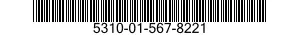 5310-01-567-8221 NUT,PLAIN,INTERNAL WRENCHING 5310015678221 015678221