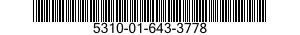 5310-01-643-3778 NUT ASSEMBLY,SELF-LOCKING,GANG CHANNEL 5310016433778 016433778