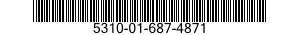 5310-01-687-4871 NUT,PLAIN,PLATE 5310016874871 016874871