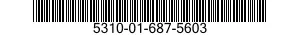 5310-01-687-5603 NUT,PLAIN,EXTENDED WASHER,HEXAGON 5310016875603 016875603