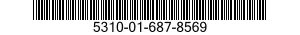 5310-01-687-8569 NUT,SELF-LOCKING,CASTELLATED,HEXAGON 5310016878569 016878569