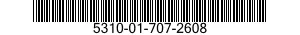 5310-01-707-2608 NUT,SELF-LOCKING,GANG CHANNEL 5310017072608 017072608