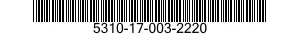 5310-17-003-2220 NUT,PLAIN,WING 5310170032220 170032220