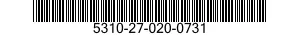 5310-27-020-0731 NUT,PLAIN,WING 5310270200731 270200731