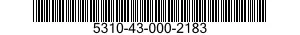 5310-43-000-2183 WASHER,FLAT 5310430002183 430002183