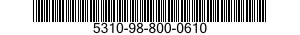 5310-98-800-0610 LOCKING PLATE,NUT AND BOLT 5310988000610 988000610