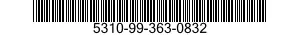 5310-99-363-0832 NUT ASSEMBLY,RETAINER STRIP 5310993630832 993630832