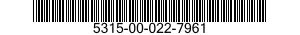 5315-00-022-7961 KEY,WOODRUFF 5315000227961 000227961