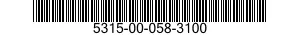 5315-00-058-3100 PIN,STRAIGHT,HEADLESS 5315000583100 000583100