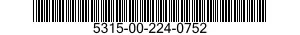 5315-00-224-0752 PIN,SHOULDER,HEADLESS 5315002240752 002240752