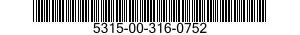 5315-00-316-0752 KEY,MACHINE 5315003160752 003160752