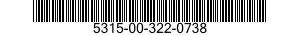 5315-00-322-0738  5315003220738 003220738