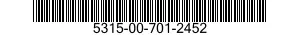 5315-00-701-2452 PIN,GROOVED,HEADED 5315007012452 007012452