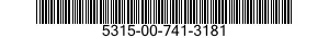 5315-00-741-3181 PIN STRAIGHT HEADLE 5315007413181 007413181