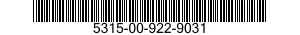 5315-00-922-9031 PIN,GROOVED,HEADLESS 5315009229031 009229031