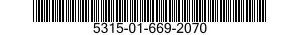 5315-01-669-2070 PIN,TAPERED,THREADED 5315016692070 016692070