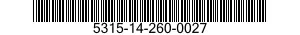 5315-14-260-0027 AXE AMORTISSEUR 5315142600027 142600027