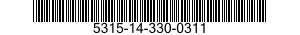 5315-14-330-0311 PIN,STRAIGHT,HEADED 5315143300311 143300311