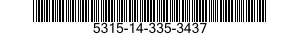 5315-14-335-3437 PIN,STRAIGHT,HEADLESS 5315143353437 143353437