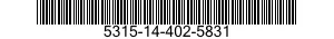 5315-14-402-5831 PIN,STRAIGHT,HEADLESS 5315144025831 144025831