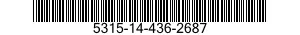 5315-14-436-2687 PIN,STRAIGHT,HEADLESS 5315144362687 144362687