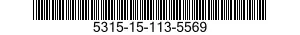 5315-15-113-5569 PIN,TOGGLE,HEADED 5315151135569 151135569