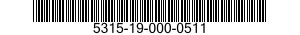 5315-19-000-0511 PIN,TOGGLE,EYE COLLAR 5315190000511 190000511
