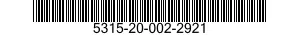 5315-20-002-2921 HINGE PIN ASSEMBLY 5315200022921 200022921
