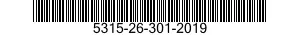5315-26-301-2019 PIN,GROOVED,HEADLESS 5315263012019 263012019