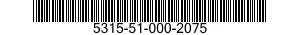 5315-51-000-2075 PIN,GROOVED,HEADED 5315510002075 510002075