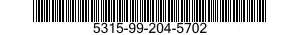 5315-99-204-5702 PIN,GROOVED,HEADLESS 5315992045702 992045702
