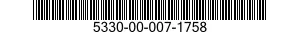 5330-00-007-1758 SEAL ASSEMBLY,SLAT,TRAILING EDGE 5330000071758 000071758