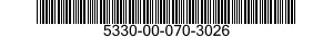 5330-00-070-3026 SEAL,NONMETALLIC ROUND SECTION 5330000703026 000703026