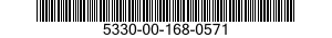 5330-00-168-0571 SEAL,NONMETALLIC SPECIAL SHAPED SECTION 5330001680571 001680571