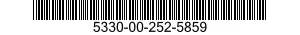 5330-00-252-5859 SEAL,NONMETALLIC SPECIAL SHAPED SECTION 5330002525859 002525859
